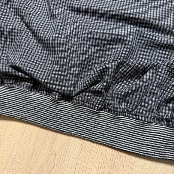 Vintage Valentino Jeans Cotton Bomber Full Zip Jacket Mens 44 Large Black Stripe - Picture 12 of 15